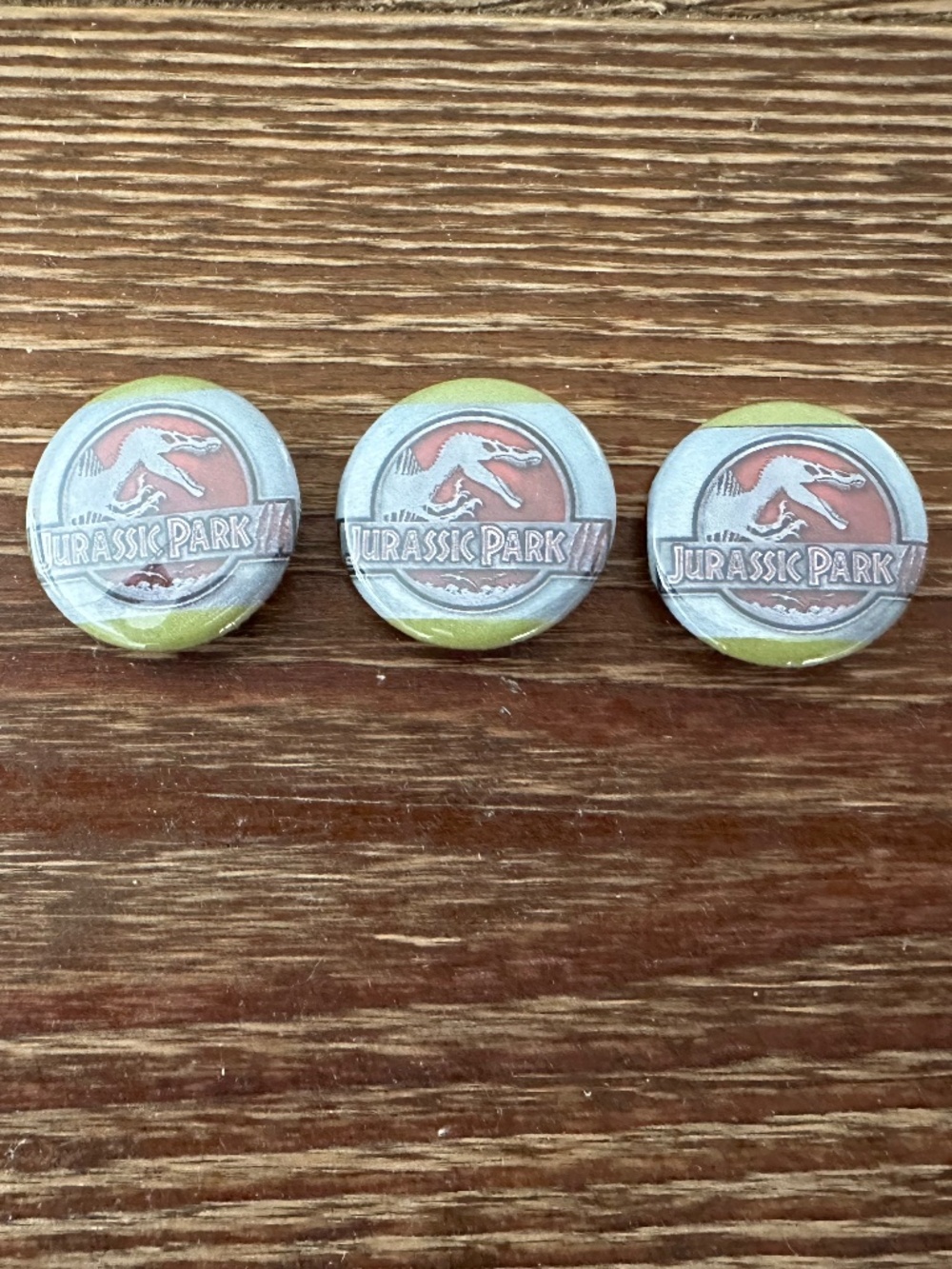 Jurassic Park III Button Pin back Badge Pin Movie Lot of 3